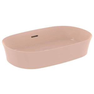 Lavabo ultrasottile ovale 60x38 cm Ipalyss rosa pallido - Ideal Standa