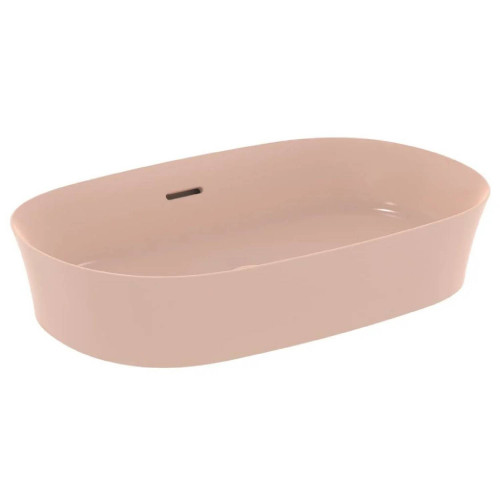Lavabo ultrasottile ovale 60x38 cm Ipalyss rosa pallido - Ideal Standa