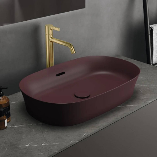 Lavabo ultrasottile ovale 60x38 cm Ipalyss ardesia – Ideal Standard