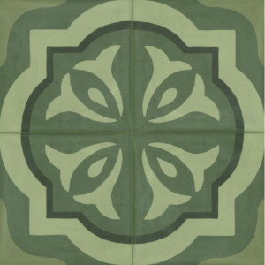 Crogiolo D_Segni Blend Tappeto 3 Verde 20x20 cm - Marazzi | Piastrelle