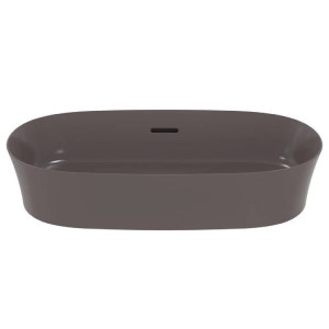 Lavabo ultrasottile ovale 60x38 cm da appoggio con troppopieno Ipalyss 2