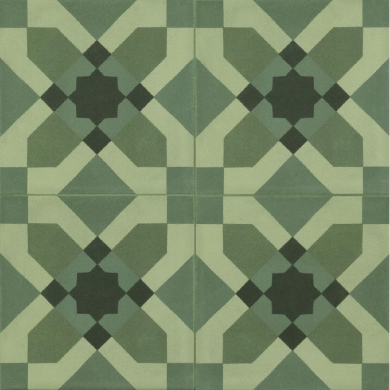 Crogiolo D_ Segni Blend Tappeto 4 Verde 20x20 cm - Marazzi