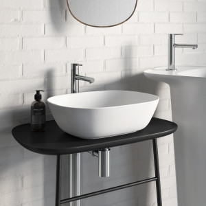 Lavabo da appoggio Plural bianco nobile di Vitra | Meglioalge