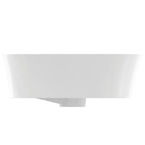 Lavabo ultrasottile ovale 60x38 cm da appoggio Ipalyss bianco opaco