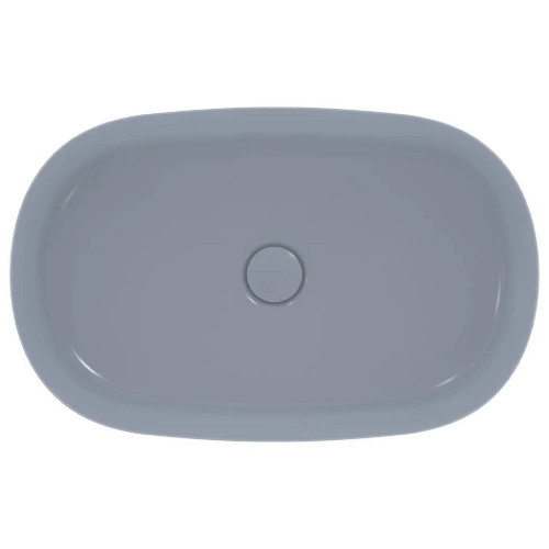Lavabo ultrasottile ovale 60x38 cm da appoggio Ipalyss polvere – Ideal