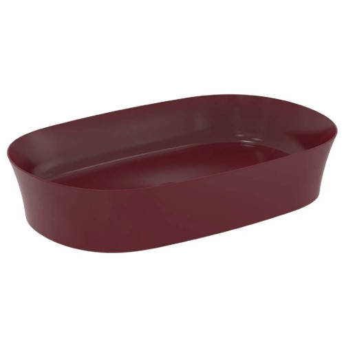 Lavabo ultrasottile ovale 60x38 cm da appoggio Ipalyss melograno – Ide