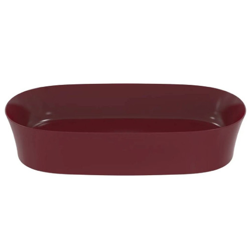 Lavabo ultrasottile ovale 60x38 cm da appoggio Ipalyss melograno – Ide