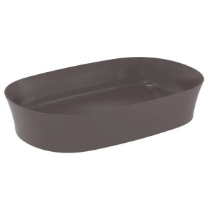 Lavabo ultrasottile ovale 60x38 cm da appoggio Ipalyss ardesia - Ideal