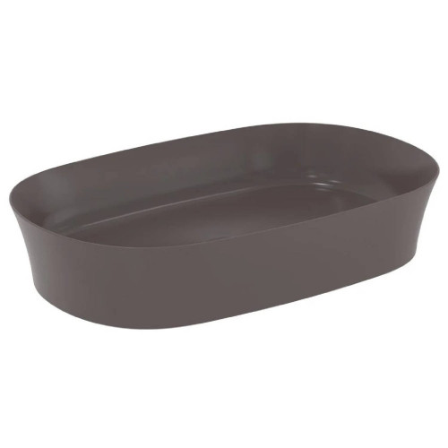 Lavabo ultrasottile ovale 60x38 cm da appoggio Ipalyss ardesia - Ideal