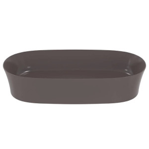 Lavabo ultrasottile ovale 60x38 cm da appoggio Ipalyss ardesia - Ideal 2
