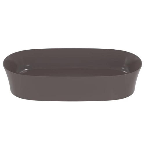 Lavabo ultrasottile ovale 60x38 cm da appoggio Ipalyss ardesia - Ideal