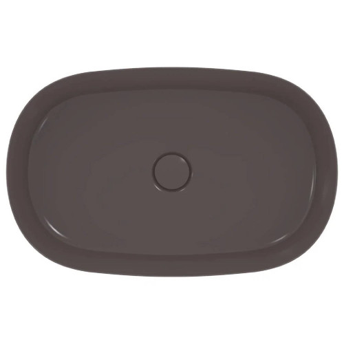 Lavabo ultrasottile ovale 60x38 cm da appoggio Ipalyss ardesia - Ideal