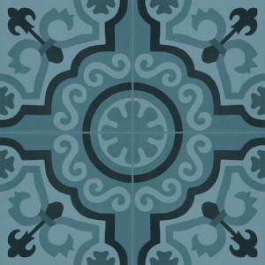 Crogiolo D_Segni Blend Tappeto 2 Azzurro 20x20 cm - Marazzi | Piastrel