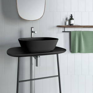 Lavabo da appoggio Plural Square 38x45 cm nero opaco - Vitra 2