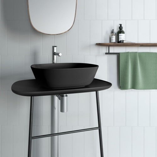 Lavabo da appoggio Plural Square 38x45 cm nero opaco - Vitra
