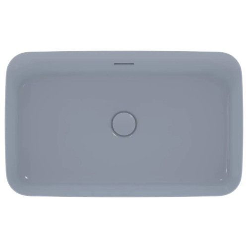Lavabo ultrasottile rettangolare 65x40 cm da appoggio Ipalyss polvere