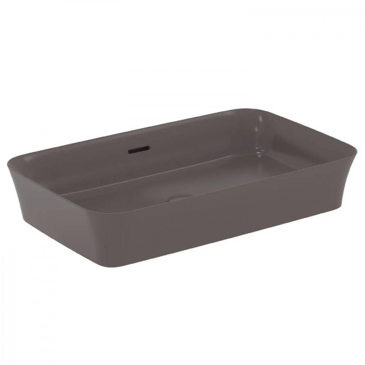 Lavabo ultrasottile rettangolare 65x40 cm da appoggio con troppopieno