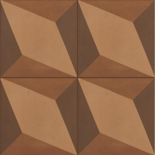 Crogiolo D_Segni Blend Tappeto 6 Terra 20x20 cm - Marazzi | Piastrelle