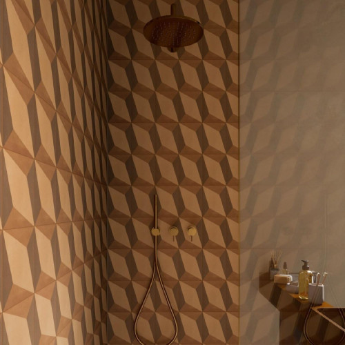 Crogiolo D_Segni Blend Tappeto 6 Terra 20x20 cm - Marazzi | Piastrelle