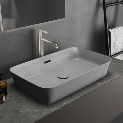 Lavabo ultrasottile 65x40 cm Ipalyss cemento – Ideal Standard