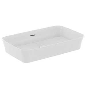 Lavabo ultrasottile rettangolare 65x40 cm Ipalyss bianco opaco – Ideal