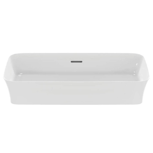 Lavabo ultrasottile rettangolare 65x40 cm Ipalyss bianco opaco – Ideal