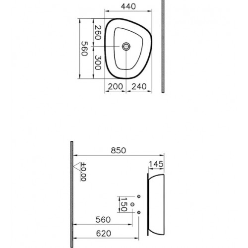 Lavabo da appoggio Options tortora opaco Vitra