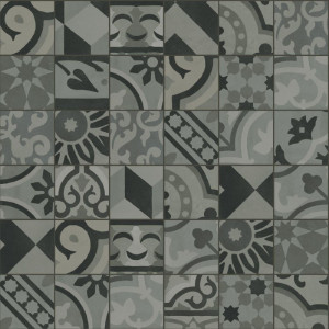 Crogiolo D_Segni Blend Decoro Mix Carbone 10x10 cm | Marazzi