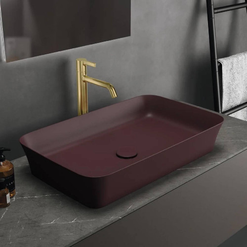 Lavabo ultrasottile 65x40 cm Ipalyss melograno - Ideal Standard