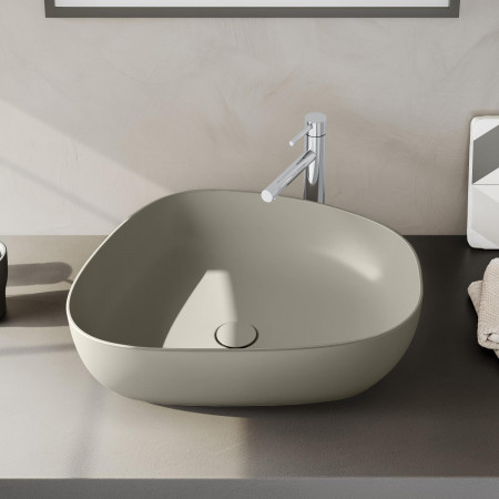 Lavabo da appoggio Options tortora opaco Vitra