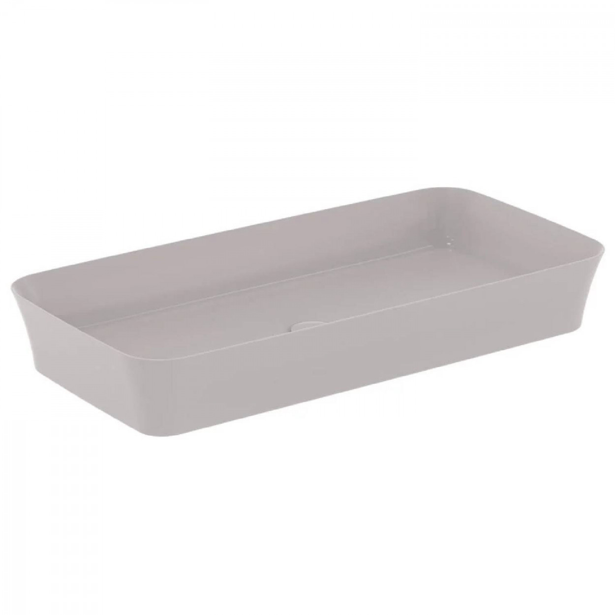 Lavabo ultrasottile rettangolare 80x40 cm da appoggio senza troppopien