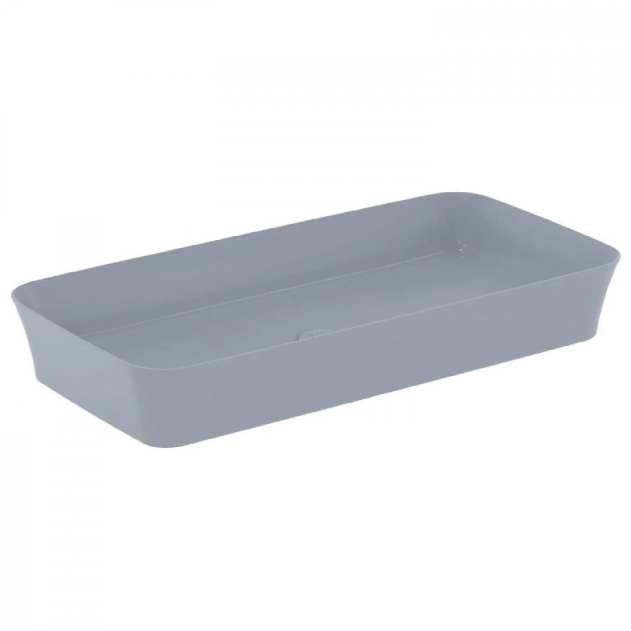 Lavabo ultrasottile rettangolare 80x40 cm da appoggio senza troppopien