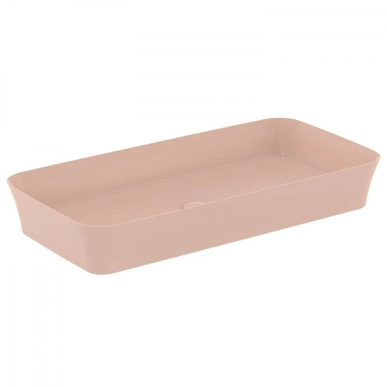 Lavabo ultrasottile rettangolare 80x40 cm da appoggio senza troppopien