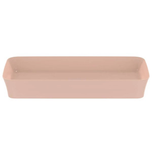 Lavabo ultrasottile rettangolare 80x40 cm da appoggio Ipalyss rosa pal 2