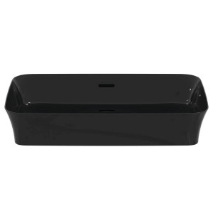 Lavabo ultrasottile rettangolare 65x40 cm Ipalyss nero lucido – Ideal 2