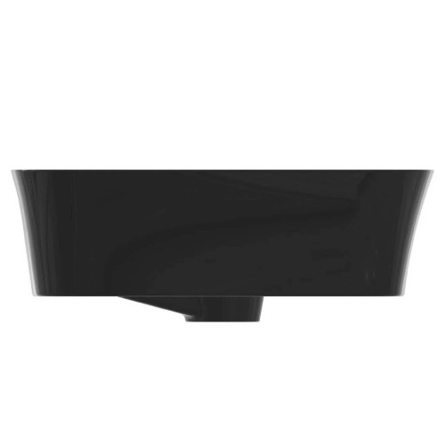 Lavabo ultrasottile rettangolare 65x40 cm Ipalyss nero lucido – Ideal
