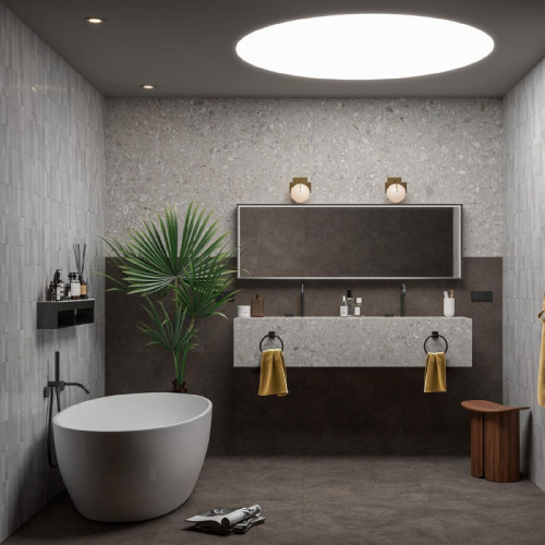 Crogiolo Rice Grigio Lux 5x15 cm - Piastrelle Marazzi per il Tuo Spazi