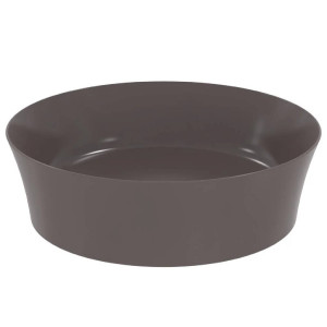 Lavabo ultrasottile tondo 40x40 cm Ipalyss ardesia senza troppopieno –