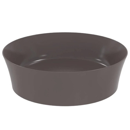 Lavabo ultrasottile tondo 40x40 cm Ipalyss ardesia senza troppopieno –