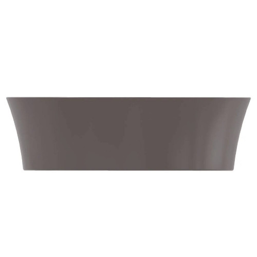 Lavabo ultrasottile tondo 40x40 cm Ipalyss ardesia senza troppopieno –