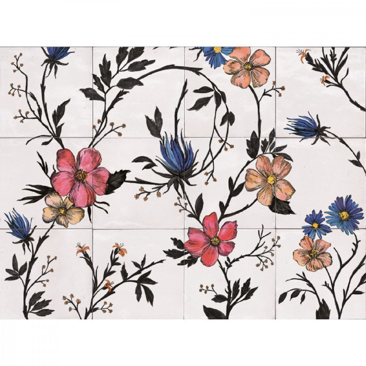 Crogiolo Rice Decoro Garden Modulo A 45x60 cm - Marazzi