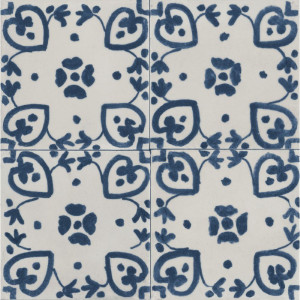 Crogiolo Memoria Decoro Tappeto 2 Blu Lux 15x15 cm - Piastrelle Marazz