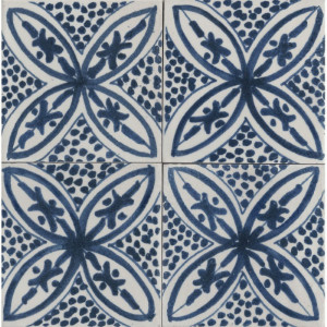 Crogiolo Memoria Decoro Tappeto 3 Blu Lux 15x15 cm Piastrelle Marazzi