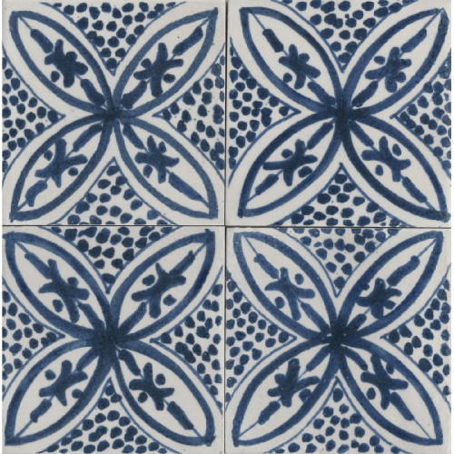 Crogiolo Memoria Decoro Tappeto 3 Blu Lux 15x15 cm Piastrelle Marazzi