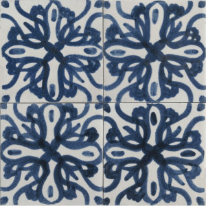 Crogiolo Memoria Decoro Tappeto 4 Blu Lux 15x15 cm - Piastrelle Marazz