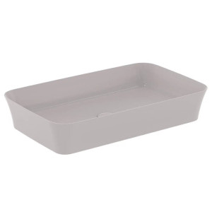 Lavabo ultrasottile rettangolare 65x40 cm Ipalyss cemento – Ideal Stan