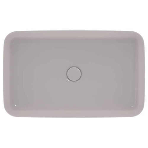 Lavabo ultrasottile rettangolare 65x40 cm Ipalyss cemento – Ideal Stan