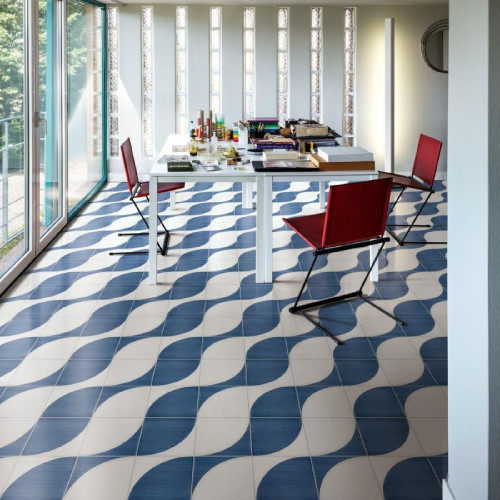 Crogiolo Scenario Tappeto 2B Blu 20x20 cm - Piastrelle Marazzi di Qual