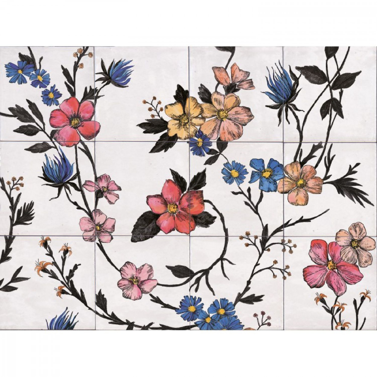 Crogiolo Rice Decoro Garden Modulo B 45x60 cm - Marazzi