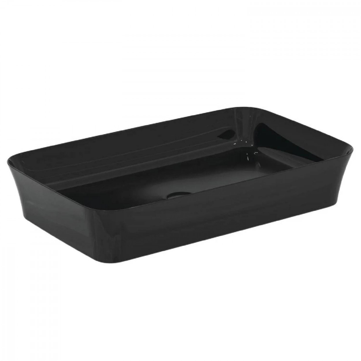 Lavabo ultrasottile rettangolare 65x40 cm da appoggio senza troppopien